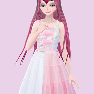 Pink Prom Dress (VRoid Texture)