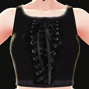 Black Top with Necklace (VRoid Texture)