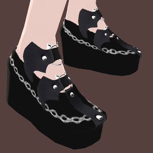Gothic Boots wirth Batwings (VRoid Texture)