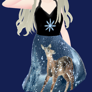 Winter Wonderland Dress (VRoid Texture)
