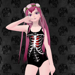 Free Gothic Swimsuit (VRoid Texture)