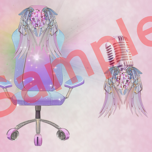 Glowing Gamingchair and Microphone Assets