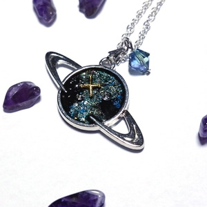 【再入荷】輝く惑星のペンダント