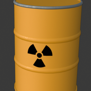 nuclear waste drums