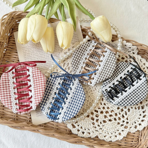 checkered beret（ french retro ღ ）