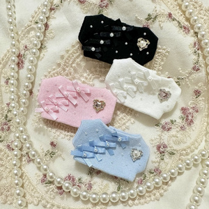 perl × ribbon ໒꒱ lovely knit