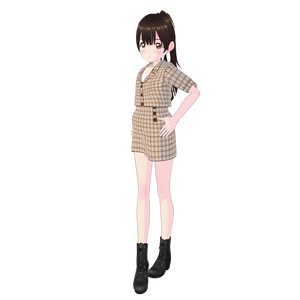 チェックスーツセット