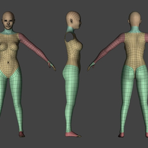 3Dモデル Female Clean Base Mesh（クリーンな女性のベースメッシュ）