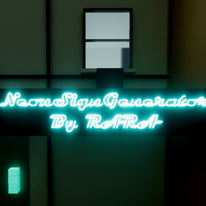 Neon Sign Generator ｜ 文字から作るネオン看板ジェネレーター for Unity / VRChat