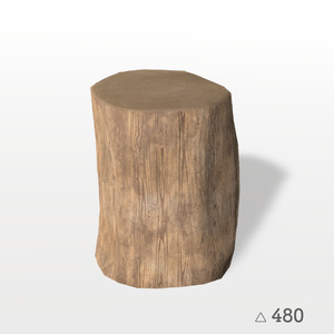 【VRC想定】木のスツール(Wood Stool) ※期間限定 缩略图 2