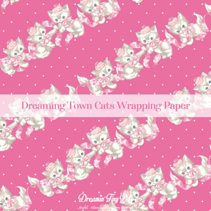ラッピングペーパー / Dream Town Cats