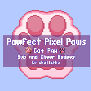 [アイコン素材] かわいいドット絵  -   猫の足