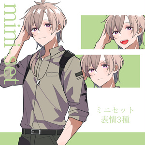 立ち絵素材　茶髪/長髪/軍人/戦闘/上着/ミリタリー