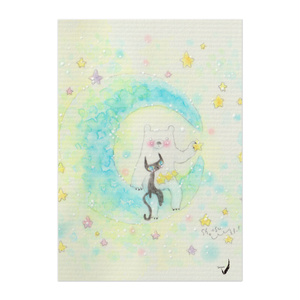 つきねこシリーズ50[詩画アーティスト雪音]