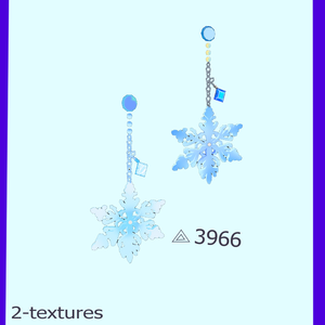❄️SNOW❄️雪のアクセサリー【オリジナル3D】「dynamic bone 設定済み」