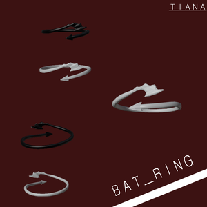 🦇リング🦇couple ringカップル💑リング【オリジナル3D】