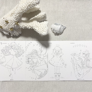 とあるお茶様 ポストカード＆アクキー、プリント缶バッジセット