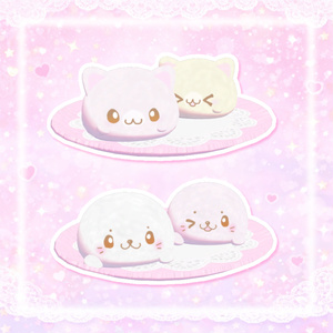 【ワールドギミック】食べられる♡かわいいい大福(っ՞• ̫ •՞)っ♡ 缩略图 3