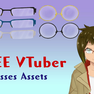 [Vtuber assets] Glasses/ 眼鏡