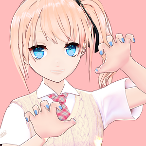 シンプルJK　ゆるふわサイドテール　2種類