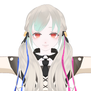 VRM形式　ちょっとやんじゃった子　free　無料3Dモデル