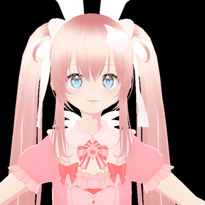 VRMピンク魔法少女　改変用vroidファイル付き