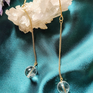 Crystal pendulum earrings