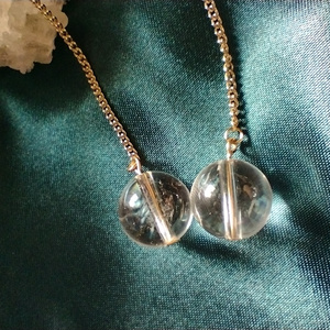 Crystal pendulum earrings