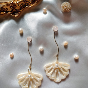 Hidden shell earrings