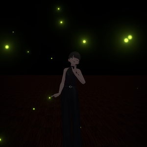 【VRChat想定】Firefly Aura｜蛍の光が漂うアバター用パーティクルギミック