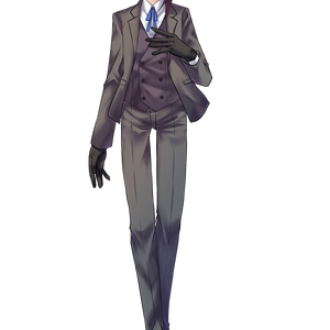 【立ち絵】スーツの中性的な男性