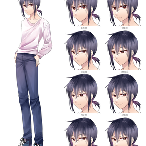 【立ち絵】不愛想な青年【無料あり差分8種】