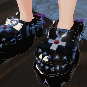 「VRChat想定」ゴツ病み地雷系シューズ【地雷原】-jiraigen- ★MA/liltoon対応★ 缩略图 2