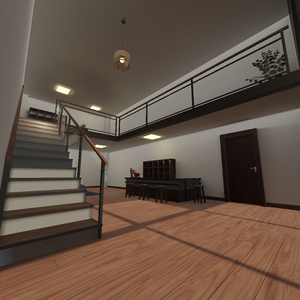 【無料あり】2階建てホーム3Dモデル【VRChat想定】