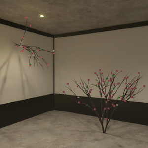 お正月向け だんご木（餅花）3Dモデル【VRChat可】