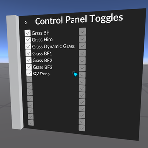 Control Panel Toggles
