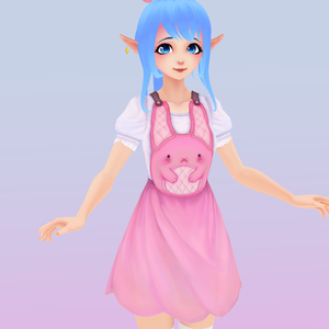 [ VRoid ] Bunnydays Overall Dress バニーデイズドレス