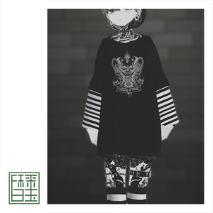 [3アバター/+Head対応FullPack]GothicPunk_BorderLayered