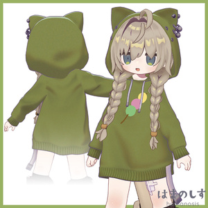おだんごページ ゆるポップお団子ヘアー（キプフェル・まめひなた向け）【ギミック付き
