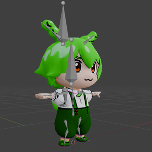 SDずんだもん 3Dモデル