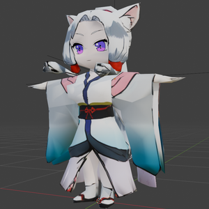 SD東北イタコ 3Dモデル