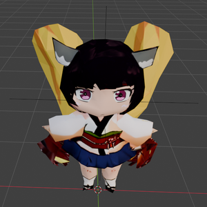 SD東北きりたん 3Dモデル