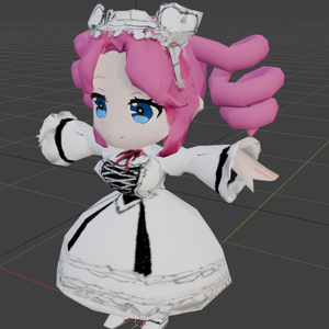 SD四国めたん 3Dモデル