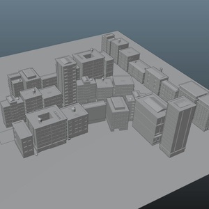 3d  建物　街　町