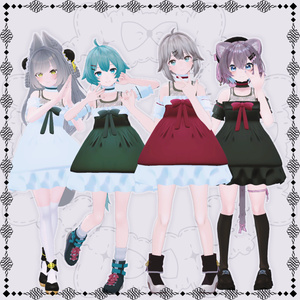 【VRChat想定】SummerGothic【お着替え用】 缩略图 3