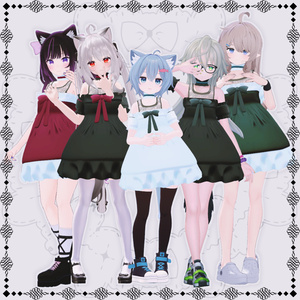 【VRChat想定】SummerGothic【お着替え用】 缩略图 2