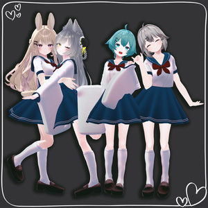 【VRChat想定】セーラーコーデ【お着替え用】 缩略图 5