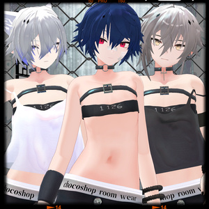 【VRChat想定】サマールームウェア【お着替え用】 缩略图 17