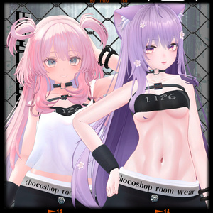 【VRChat想定】サマールームウェア【お着替え用】 缩略图 8