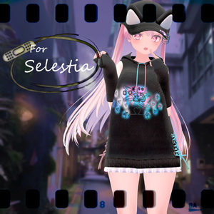【VRChat想定】ミッドキュートパーカー【お着替え用】 缩略图 4